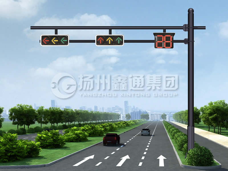 XHDG-061，F(xiàn)型信號燈桿，晉中信號燈桿